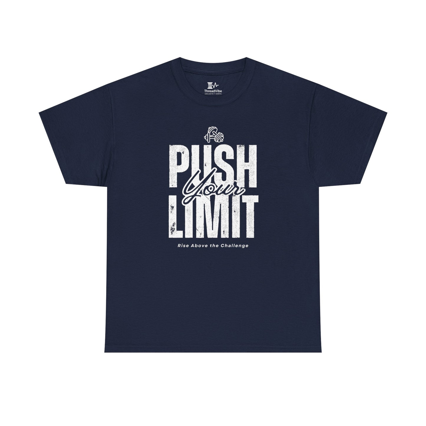 Motivational Tee - Push Your Limits - Wht