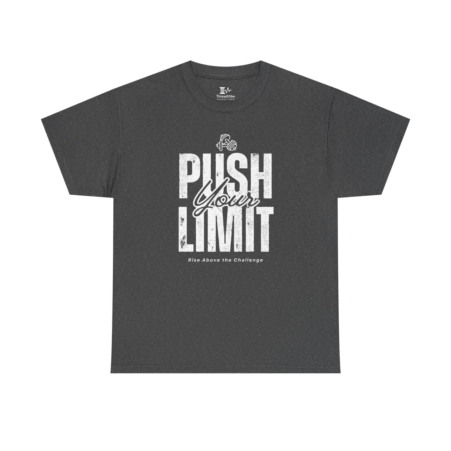 Motivational Tee - Push Your Limits - Wht