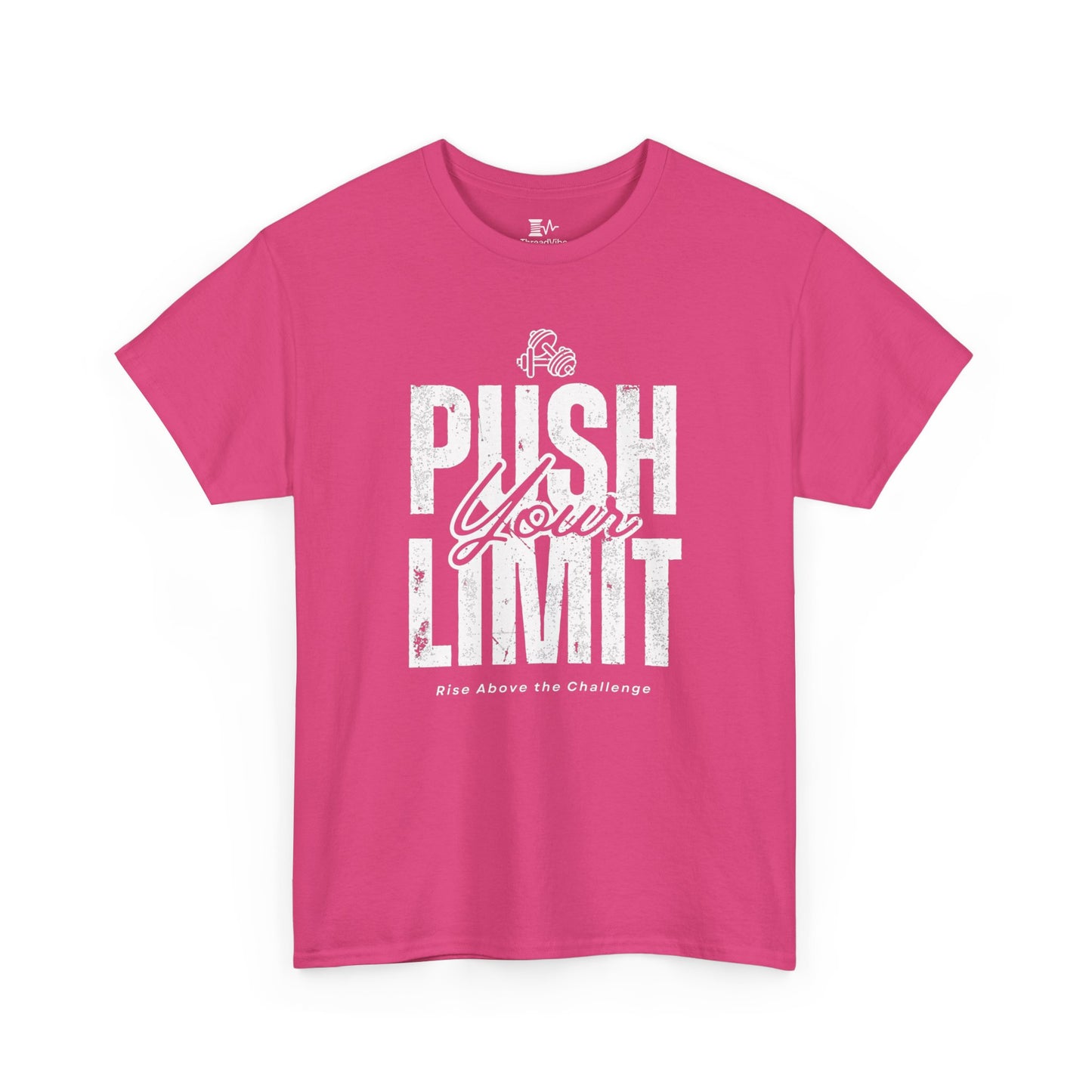 Motivational Tee - Push Your Limits - Wht