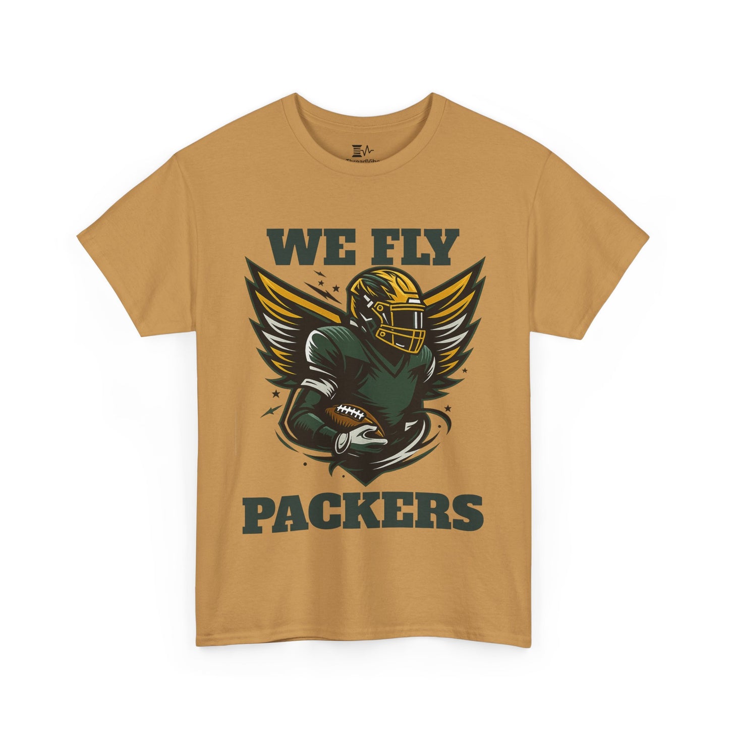 We Fly High Green Bay Packers Unisex Heavy Cotton Shirt NFL Football Fans Gift Tee