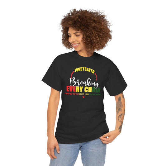 Juneteenth Holiday with Heart Tee Design 2