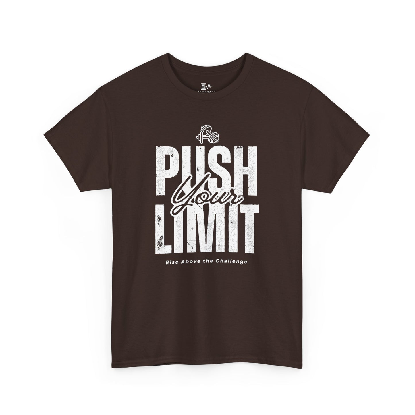 Motivational Tee - Push Your Limits - Wht