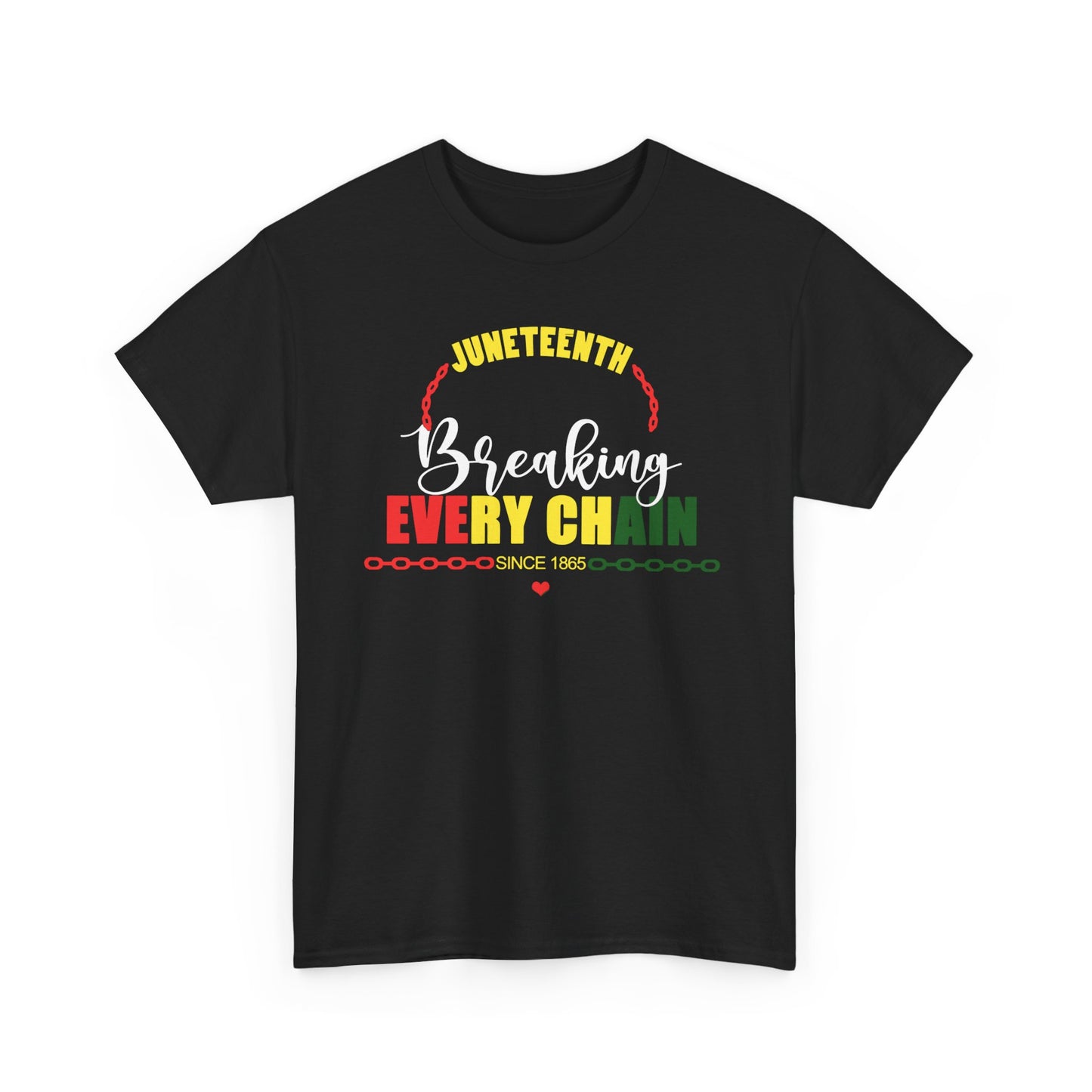 Juneteenth Holiday with Heart Tee Design 2