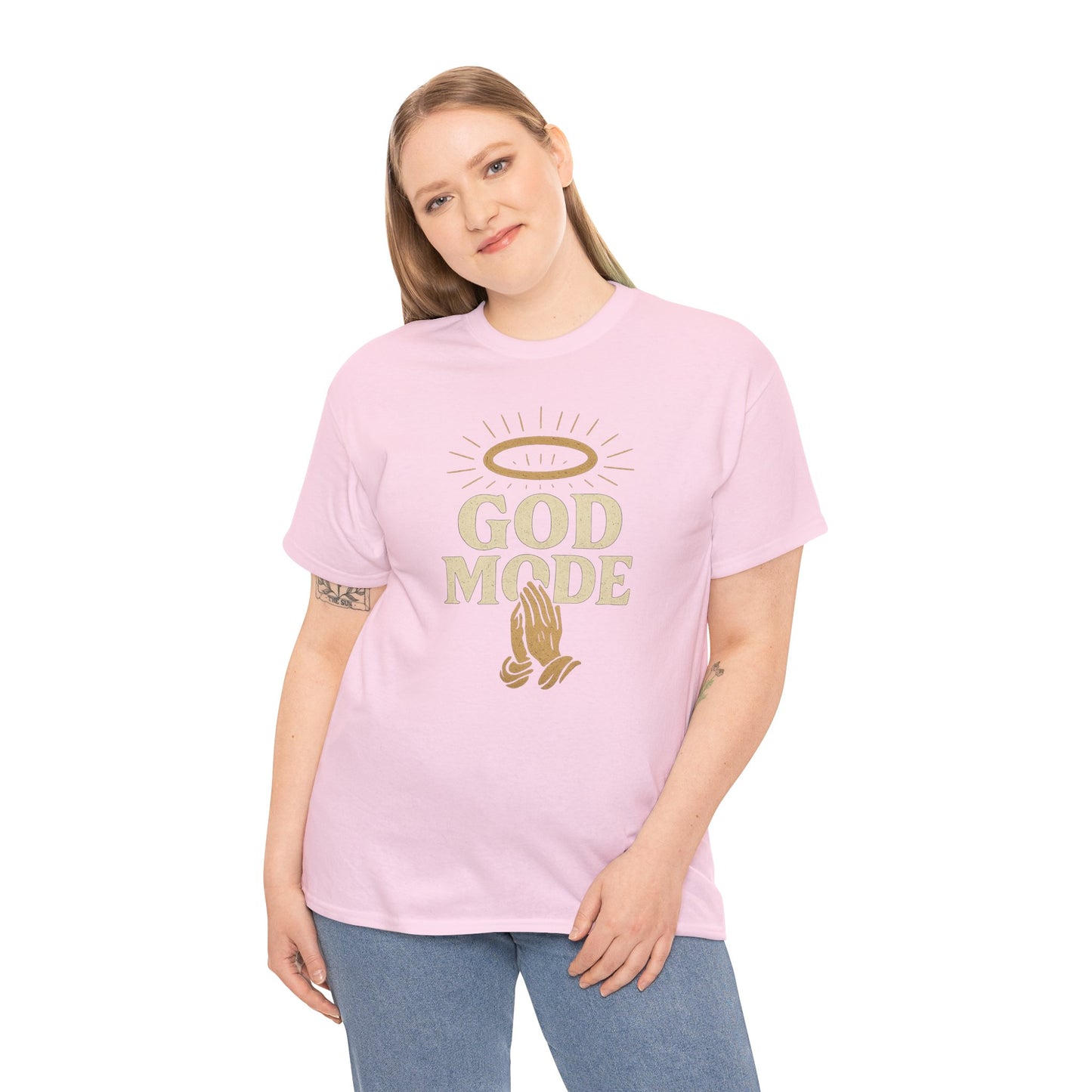 God Mode Design 1 Unisex Tee Light Colors