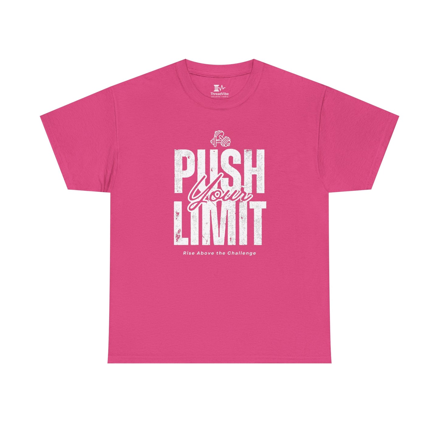 Motivational Tee - Push Your Limits - Wht