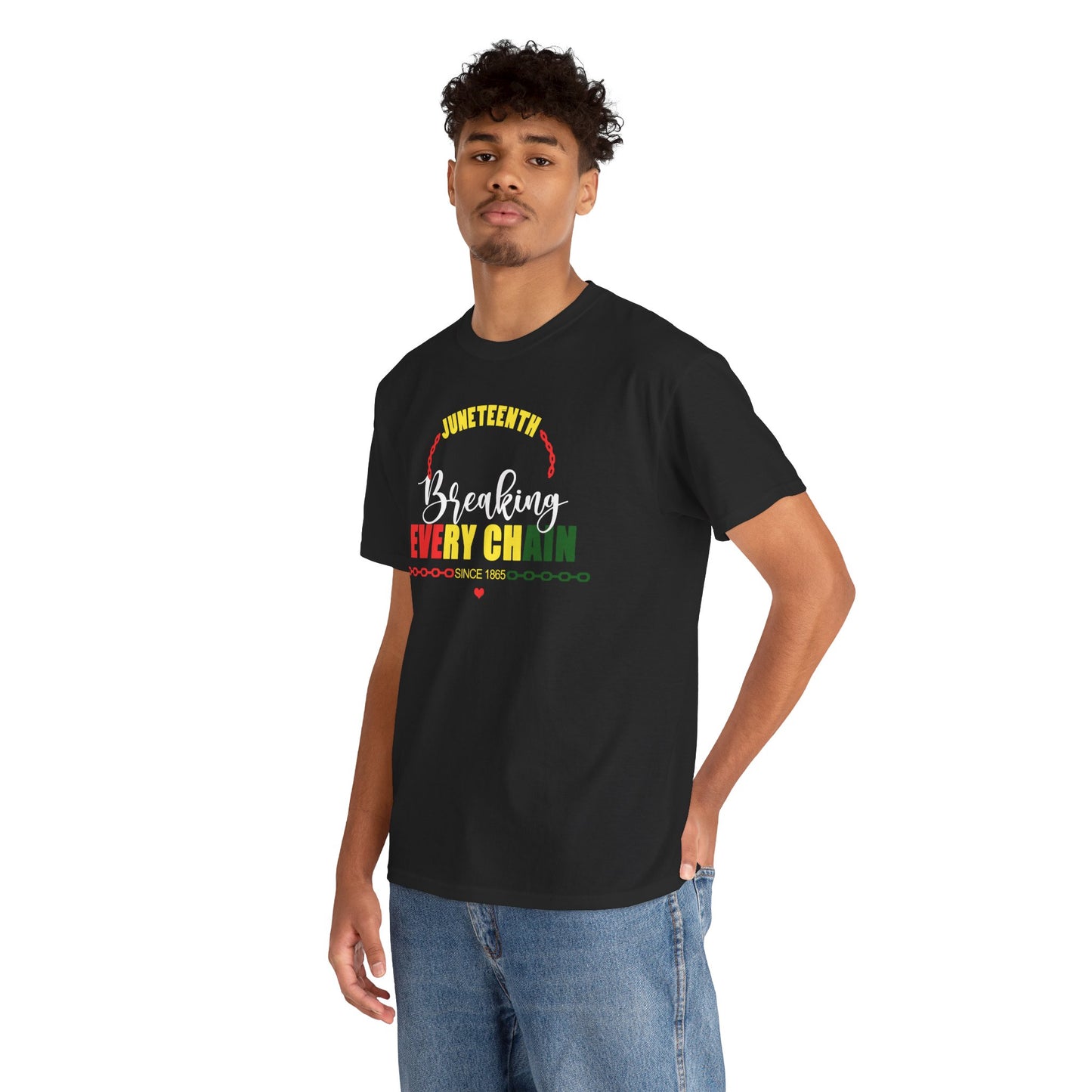 Juneteenth Holiday with Heart Tee Design 2