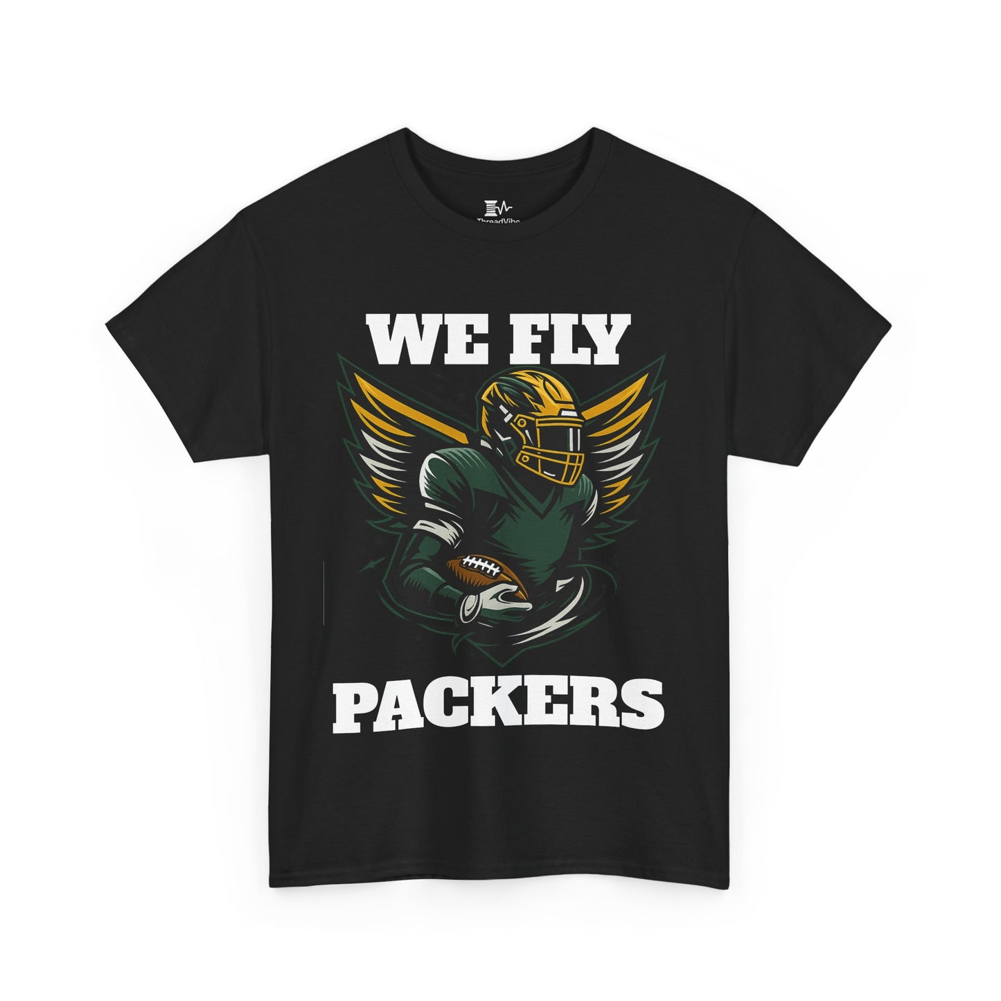 We Fly High Green Bay Packers Unisex Heavy Cotton Shirt NFL Football Fans Gift Tee