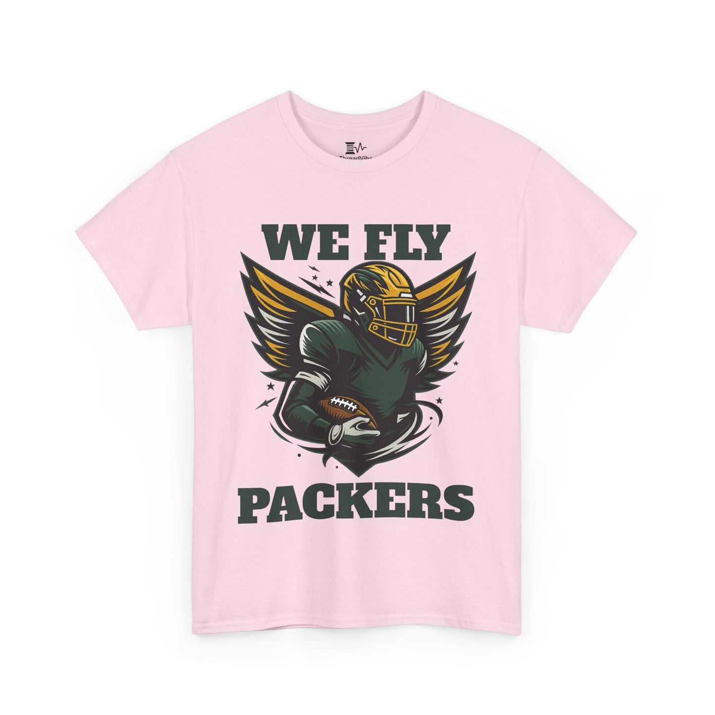We Fly High Green Bay Packers Unisex Heavy Cotton Shirt NFL Football Fans Gift Tee