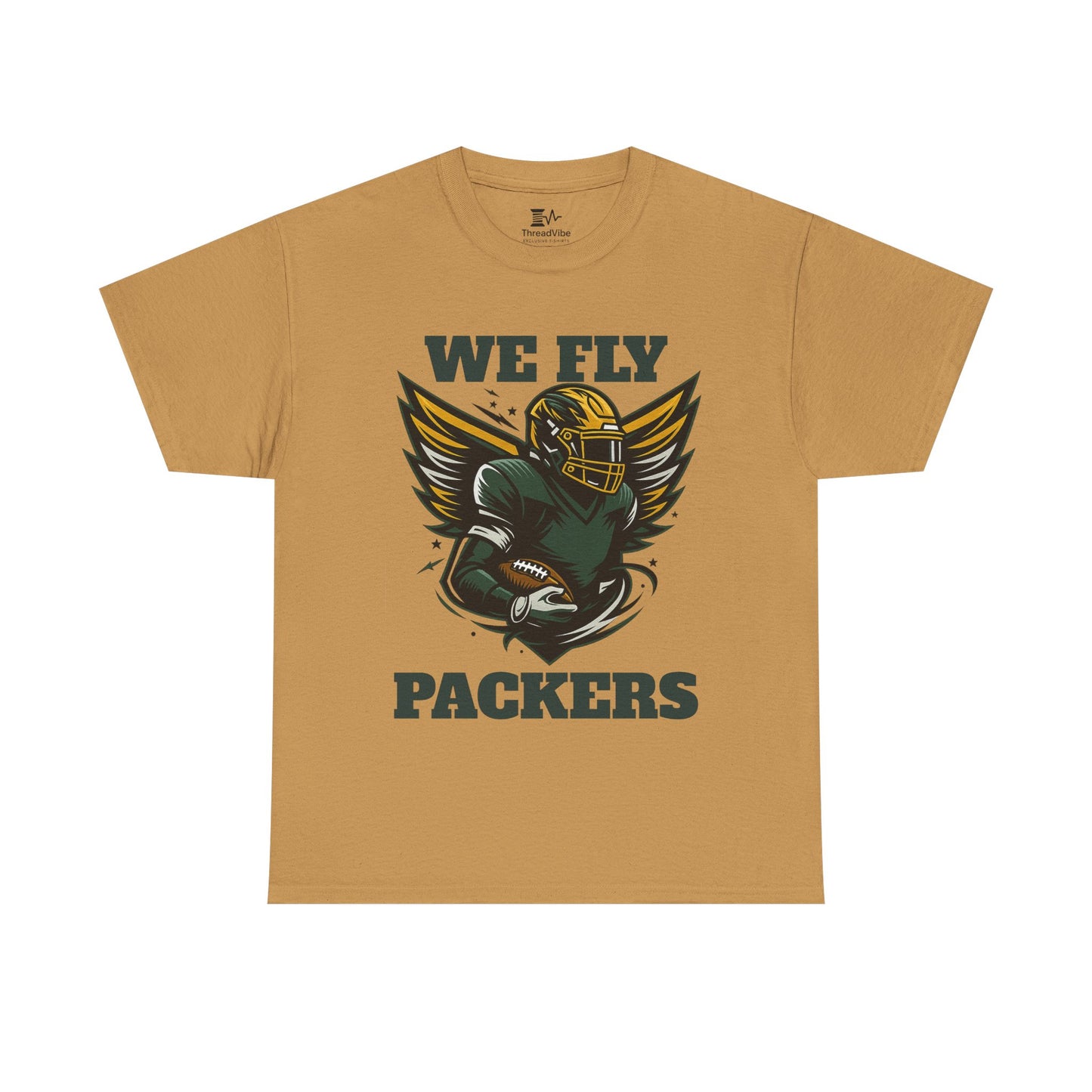 We Fly High Green Bay Packers Unisex Heavy Cotton Shirt NFL Football Fans Gift Tee