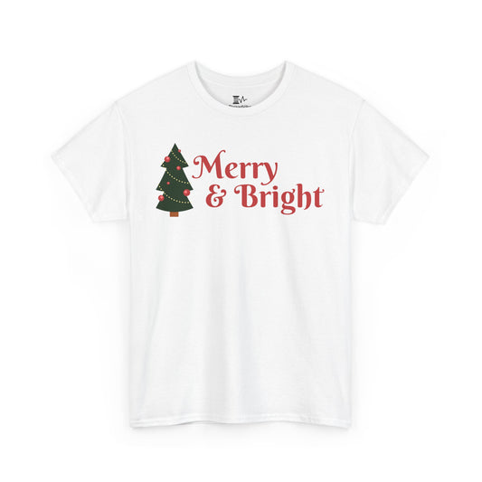 Christmas Unisex Tee - Merry and Bright Holiday Shirt