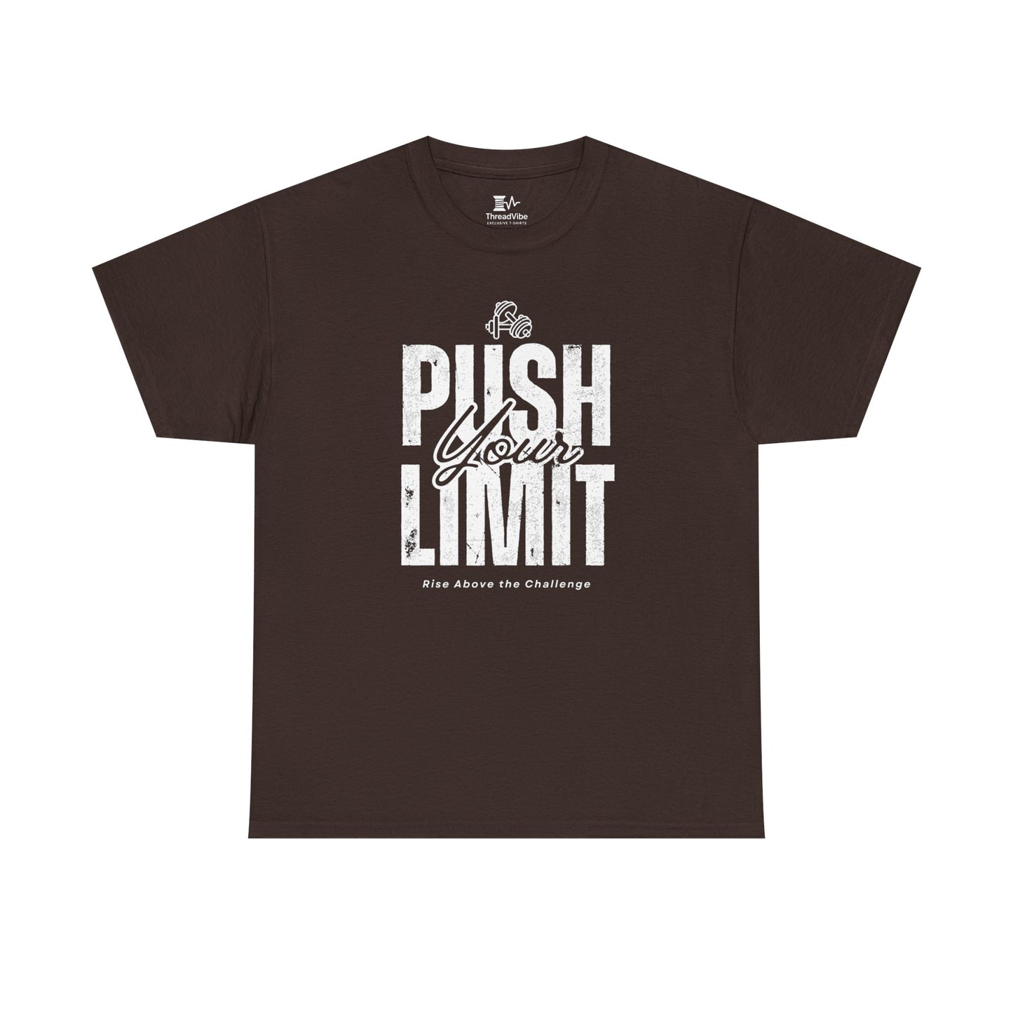 Motivational Tee - Push Your Limits - Wht