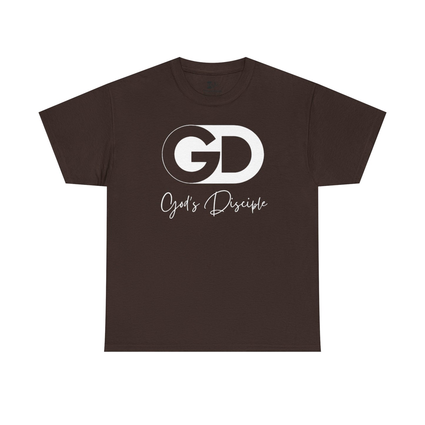 God's Disciple White Text Tee