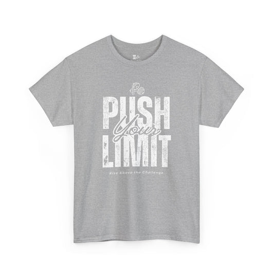 Motivational Tee - Push Your Limits - Wht