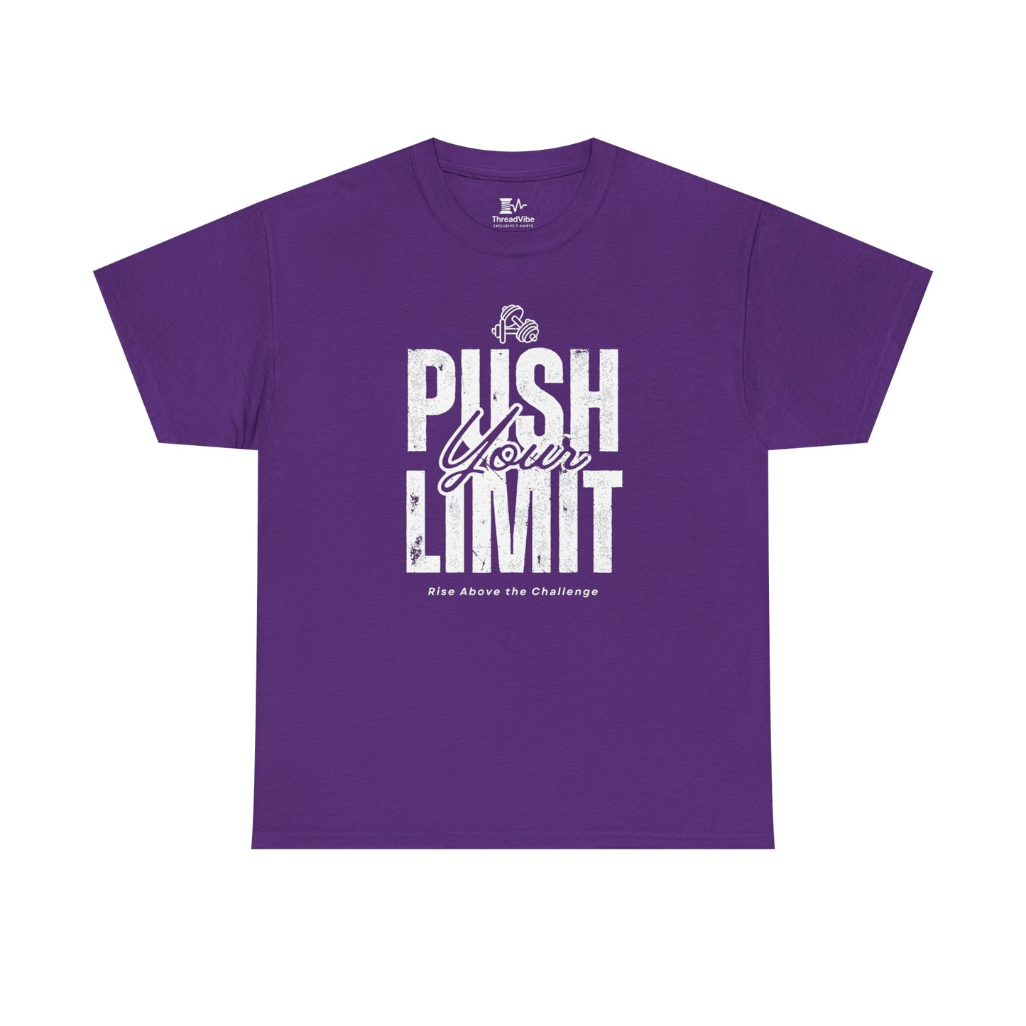 Motivational Tee - Push Your Limits - Wht