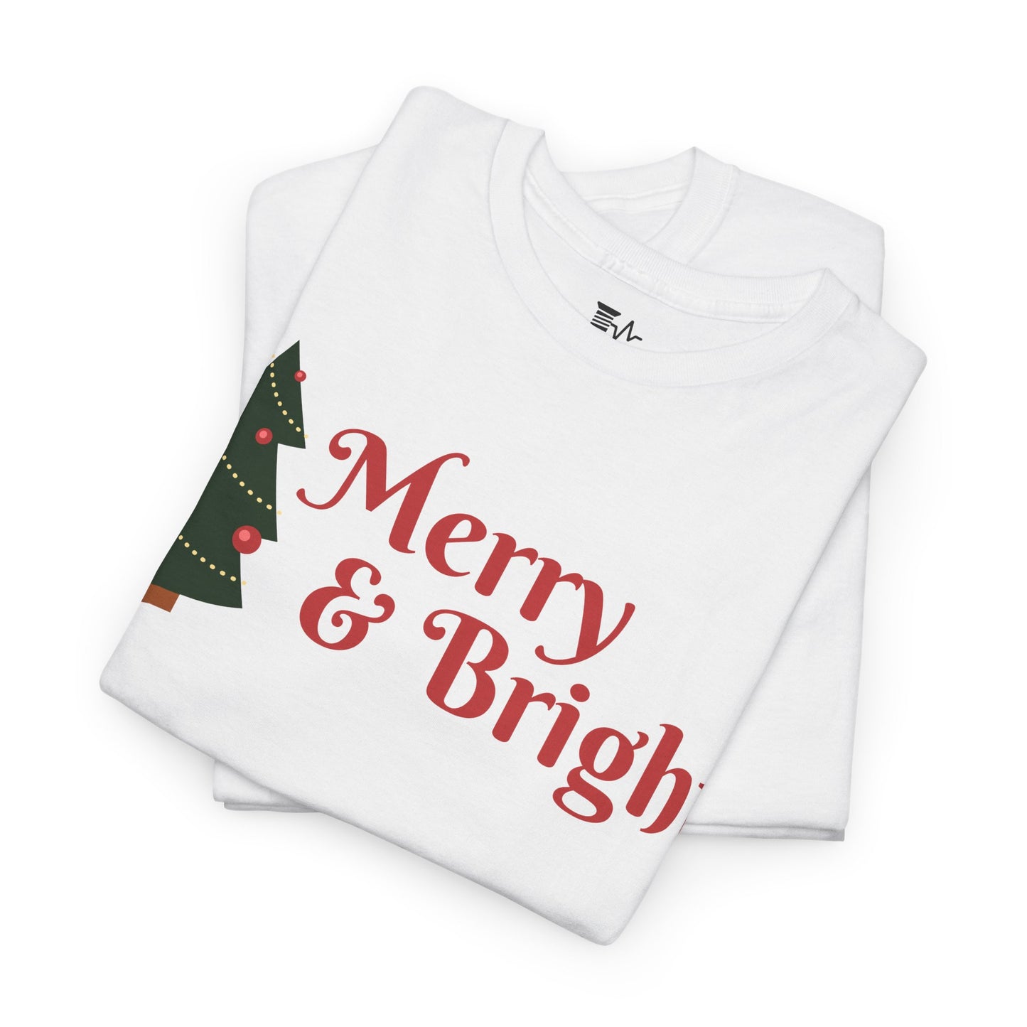 Christmas Unisex Tee - Merry and Bright Holiday Shirt
