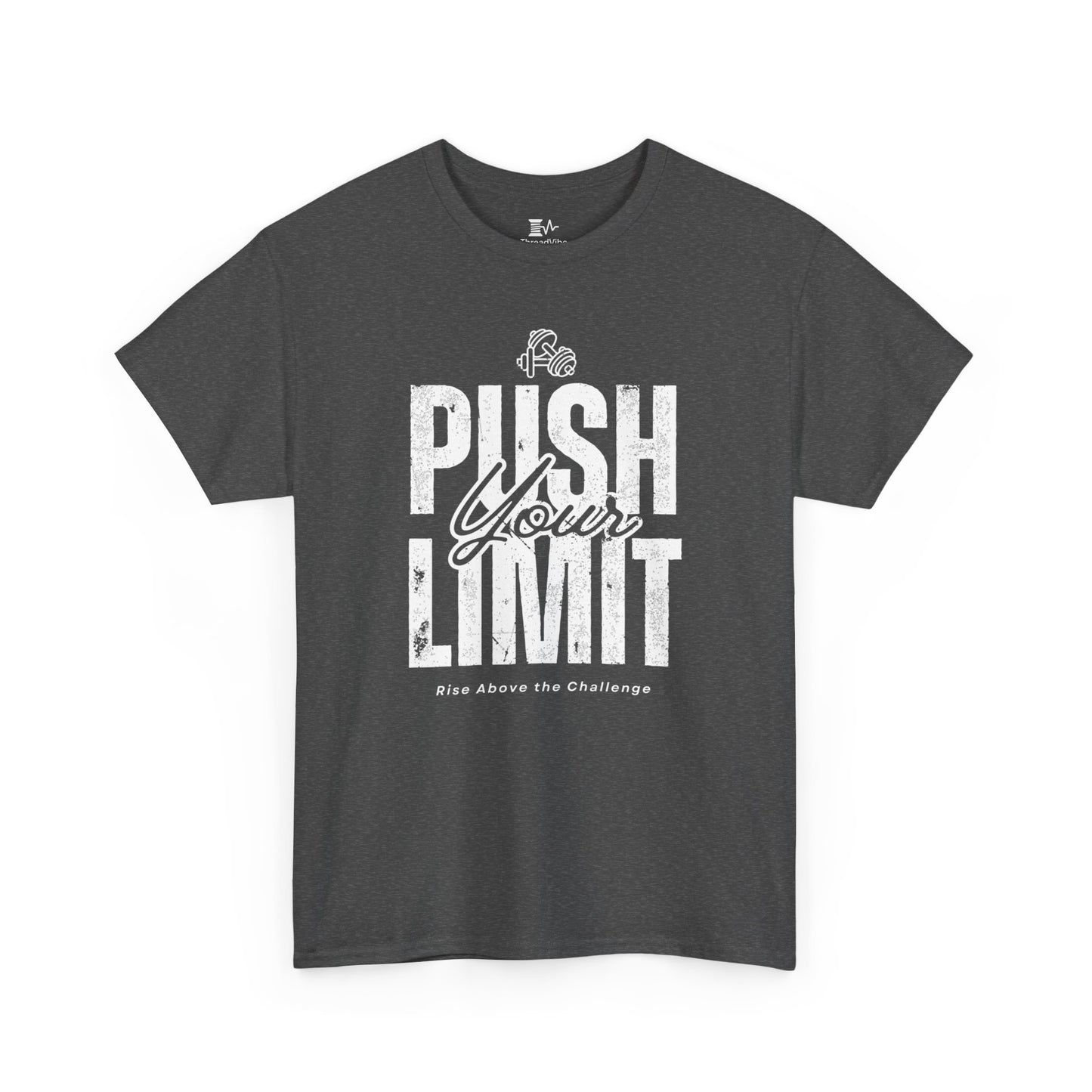 Motivational Tee - Push Your Limits - Wht