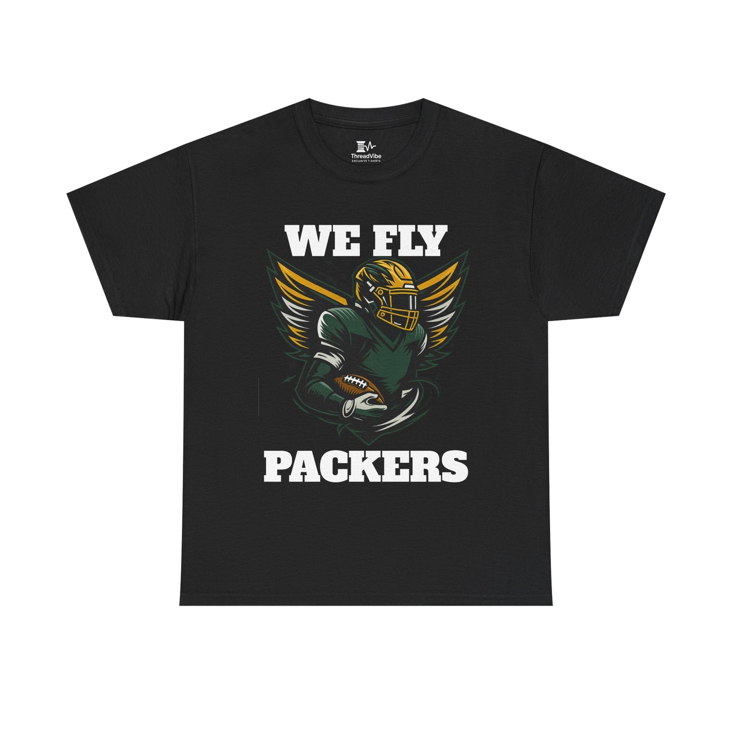 We Fly High Green Bay Packers Unisex Heavy Cotton Shirt NFL Football Fans Gift Tee