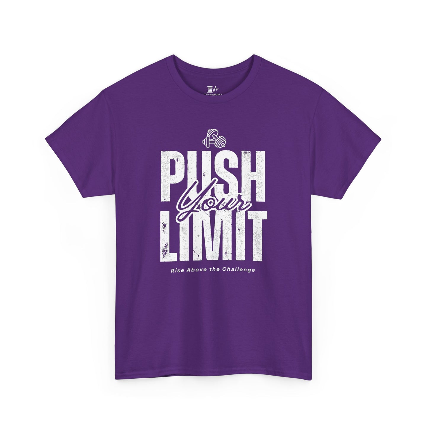 Motivational Tee - Push Your Limits - Wht