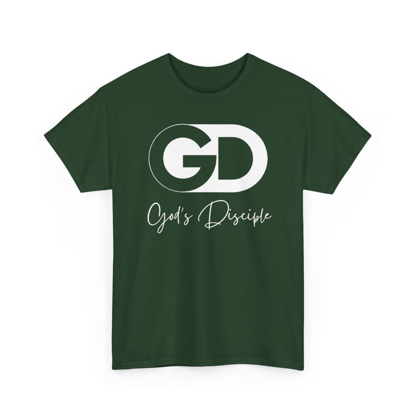 God's Disciple White Text Tee