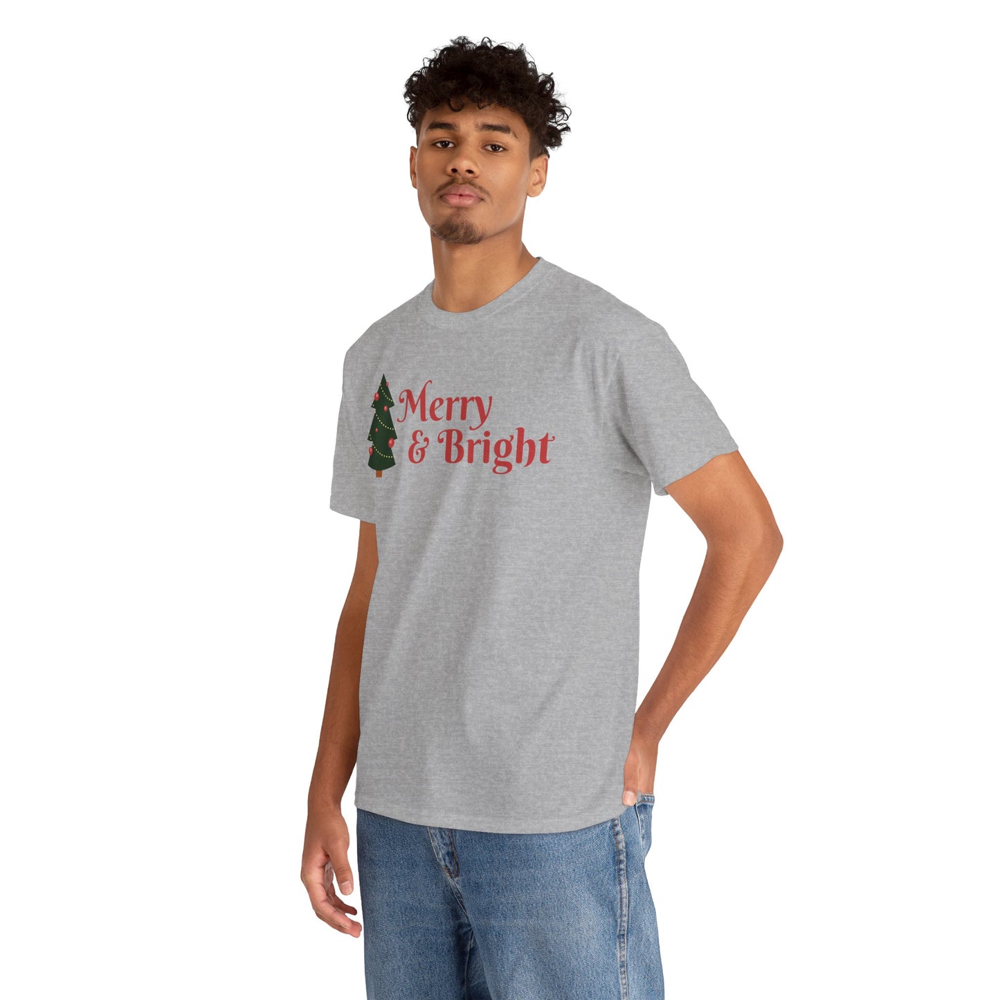 Christmas Unisex Tee - Merry and Bright Holiday Shirt