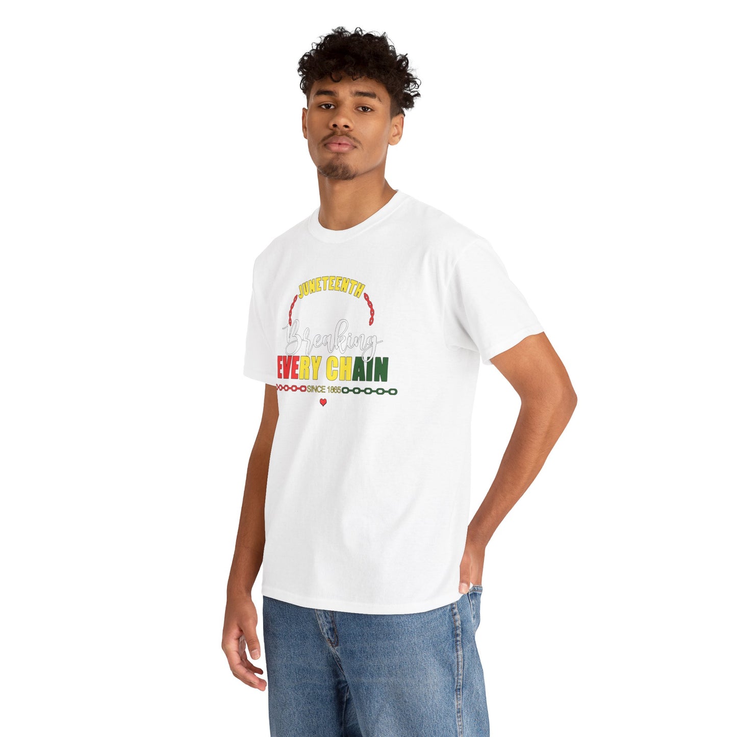 Juneteenth Holiday with Heart Tee Design 2