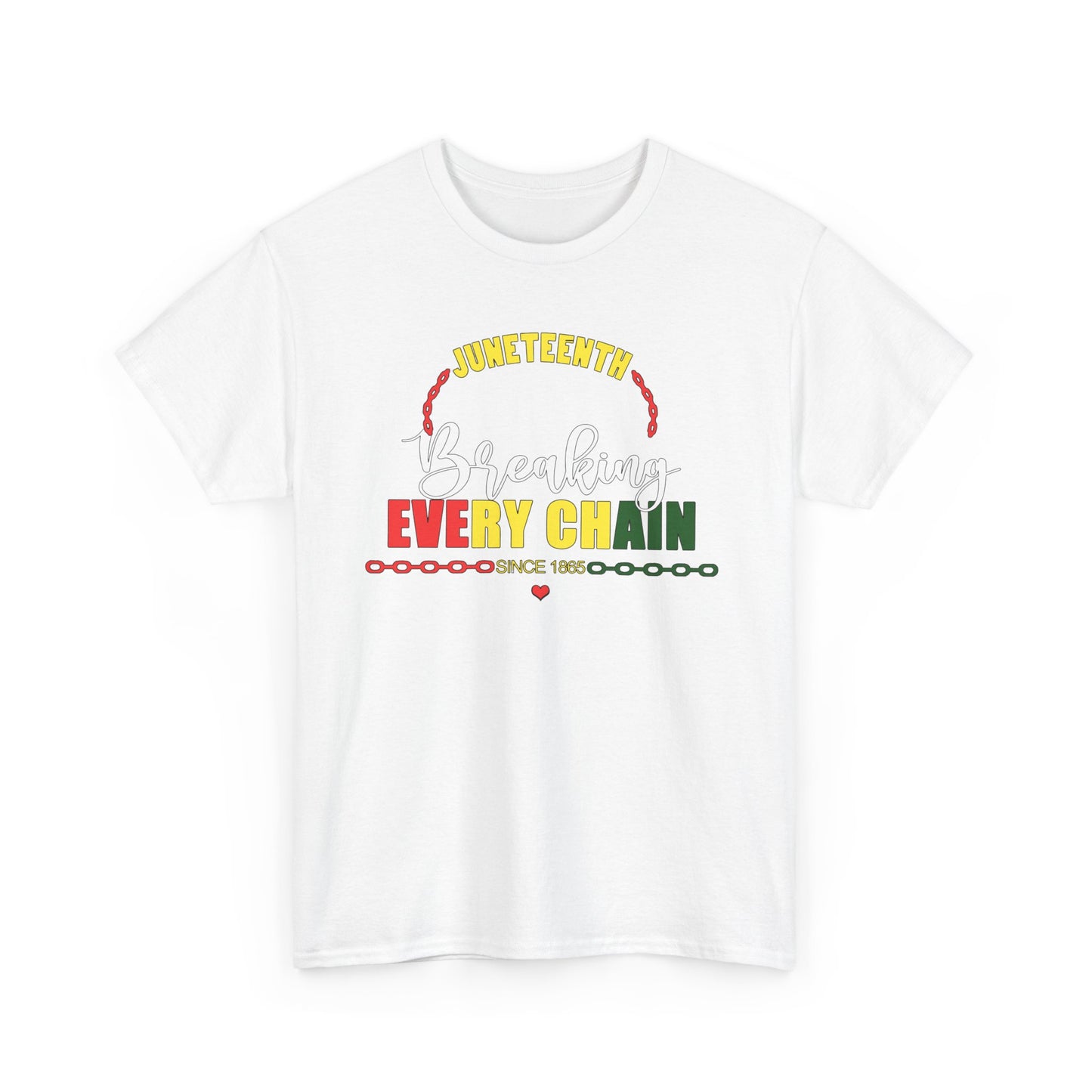 Juneteenth Holiday with Heart Tee Design 2