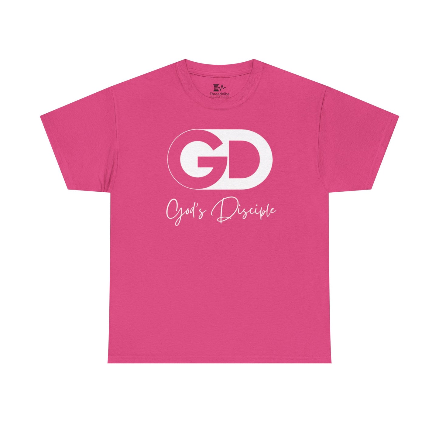 God's Disciple White Text Tee