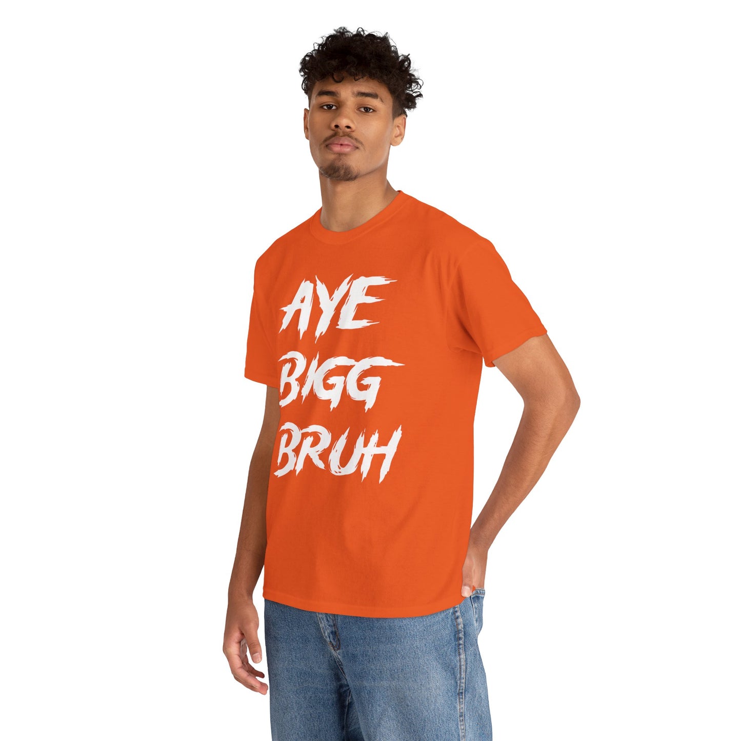 Aye Bigg Bruh Tee White