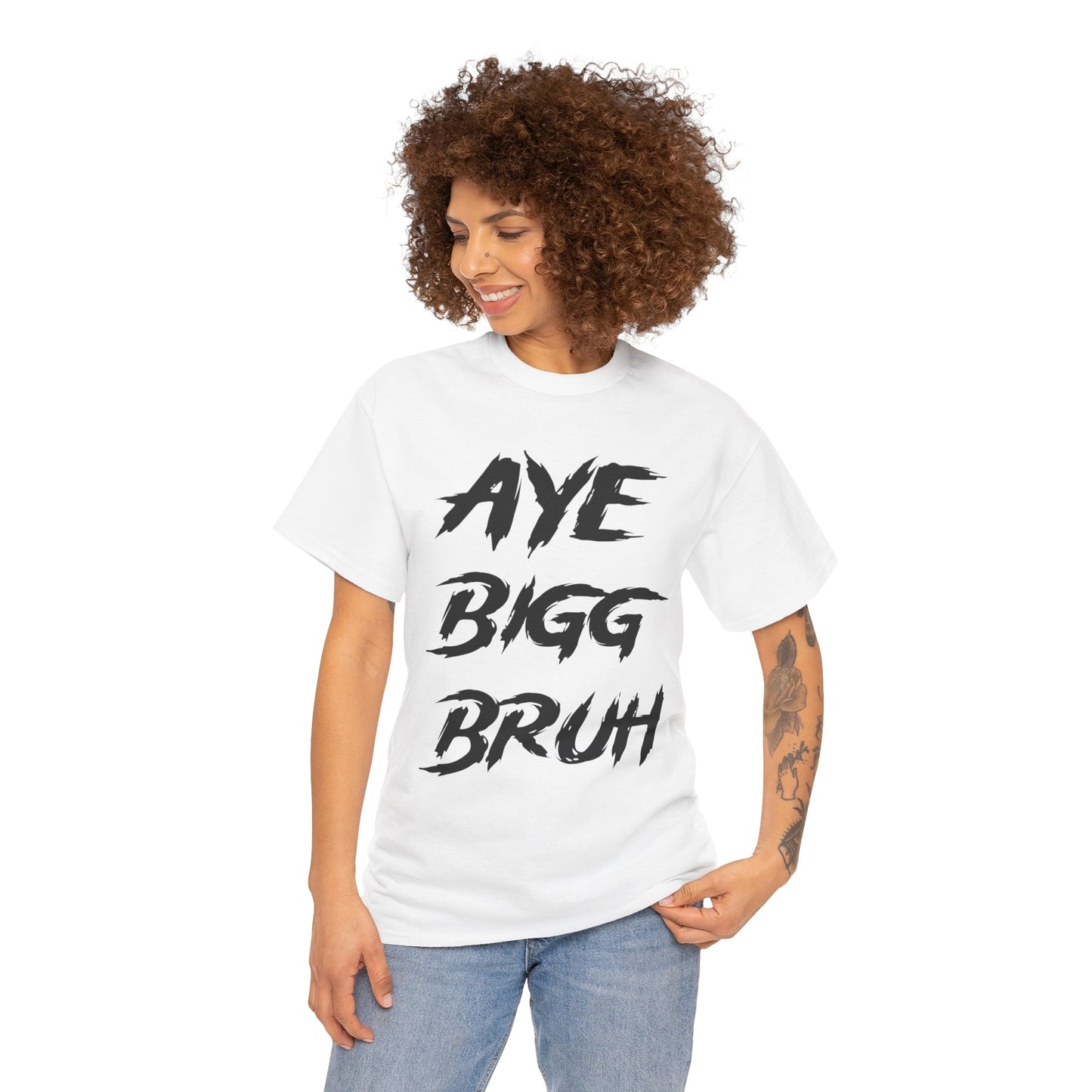 Aye Bigg Bruh Tee Black