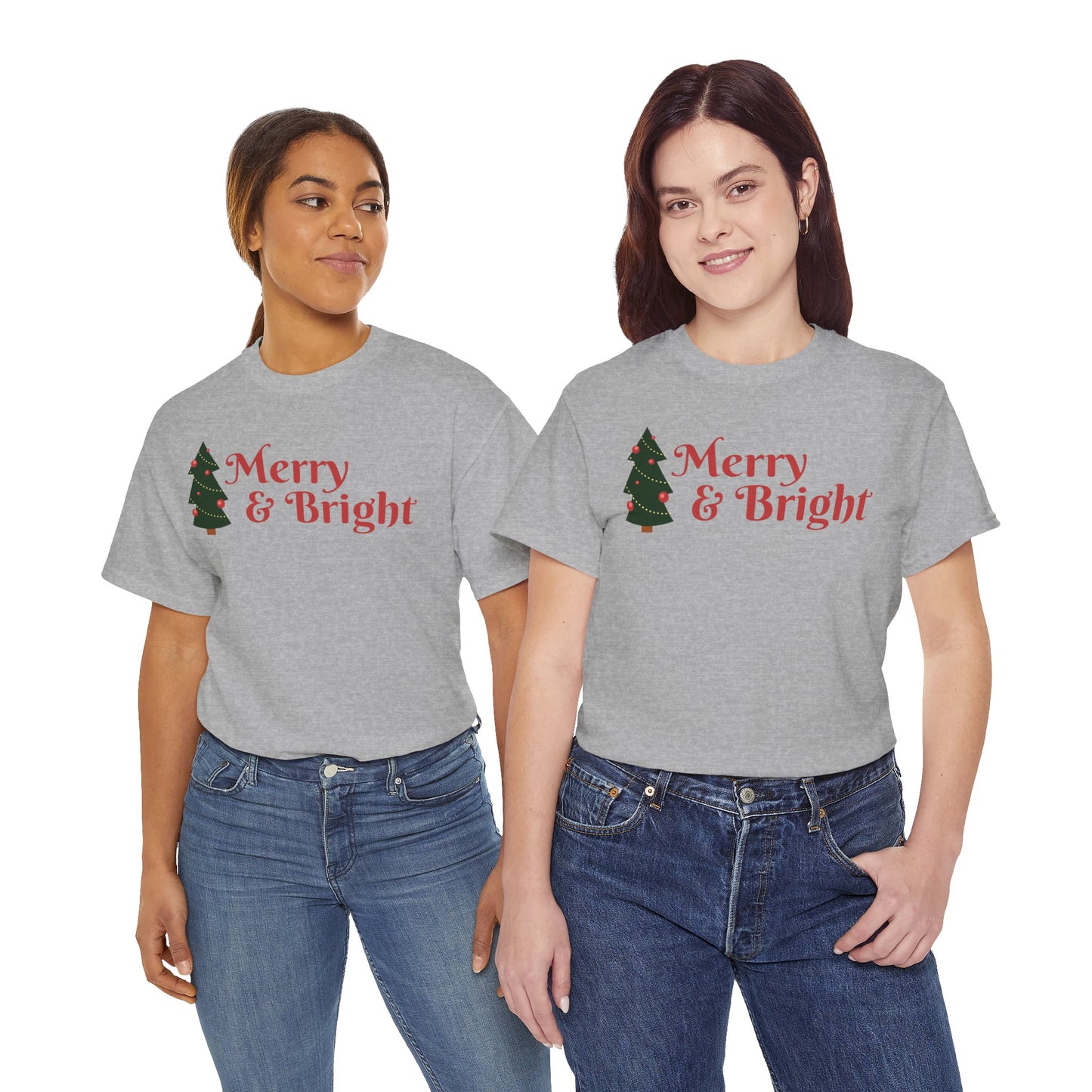 Christmas Unisex Tee - Merry and Bright Holiday Shirt