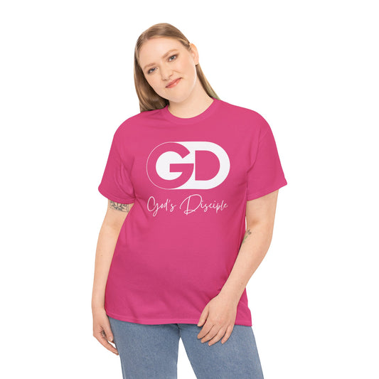 God's Disciple White Text Tee