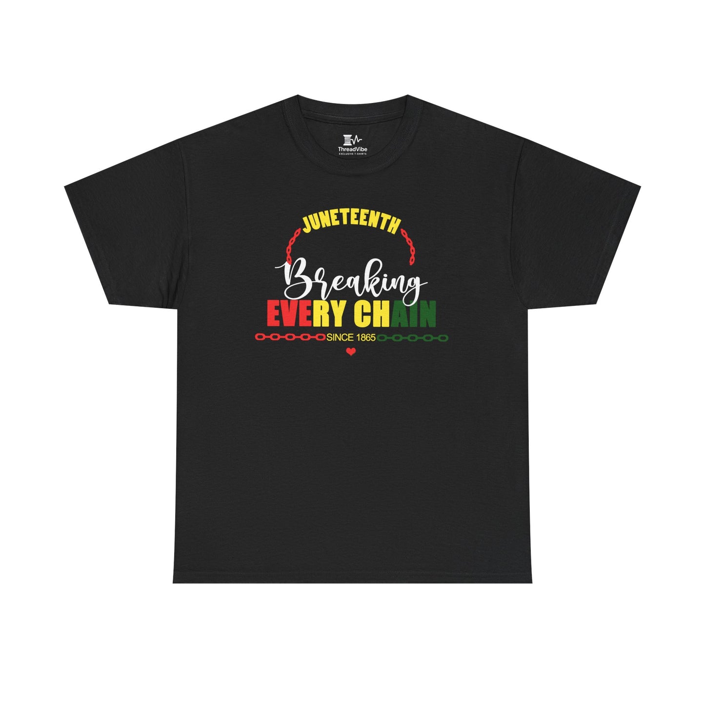 Juneteenth Holiday with Heart Tee Design 2