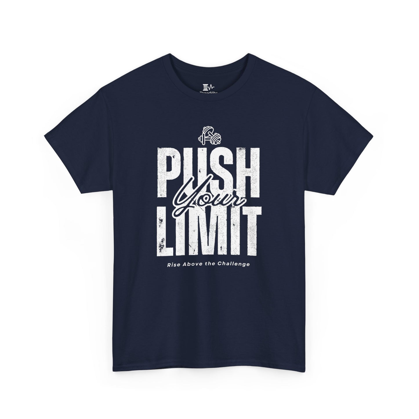 Motivational Tee - Push Your Limits - Wht