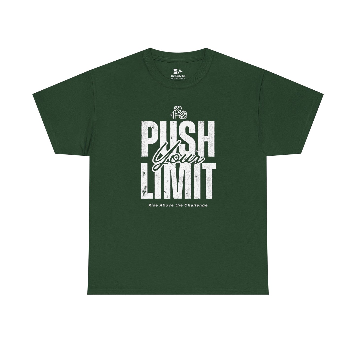 Motivational Tee - Push Your Limits - Wht