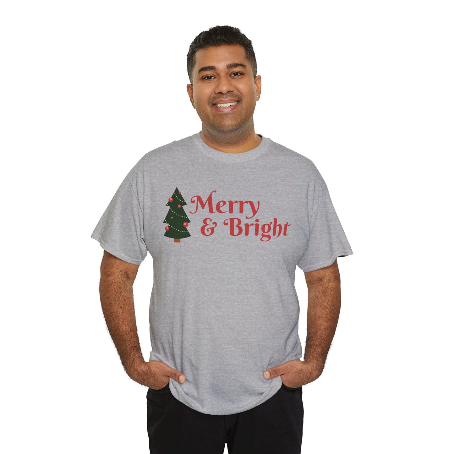 Christmas Unisex Tee - Merry and Bright Holiday Shirt