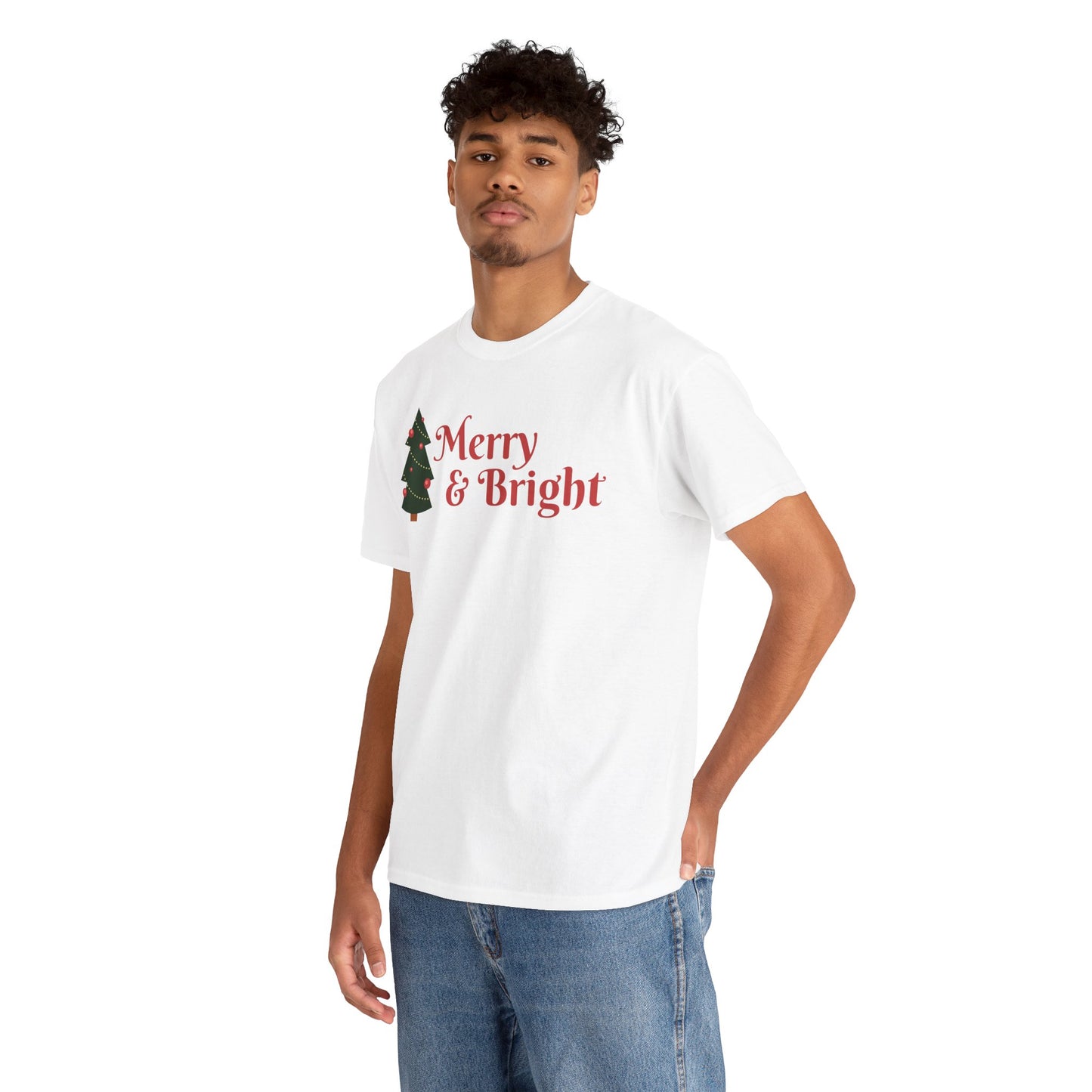 Christmas Unisex Tee - Merry and Bright Holiday Shirt