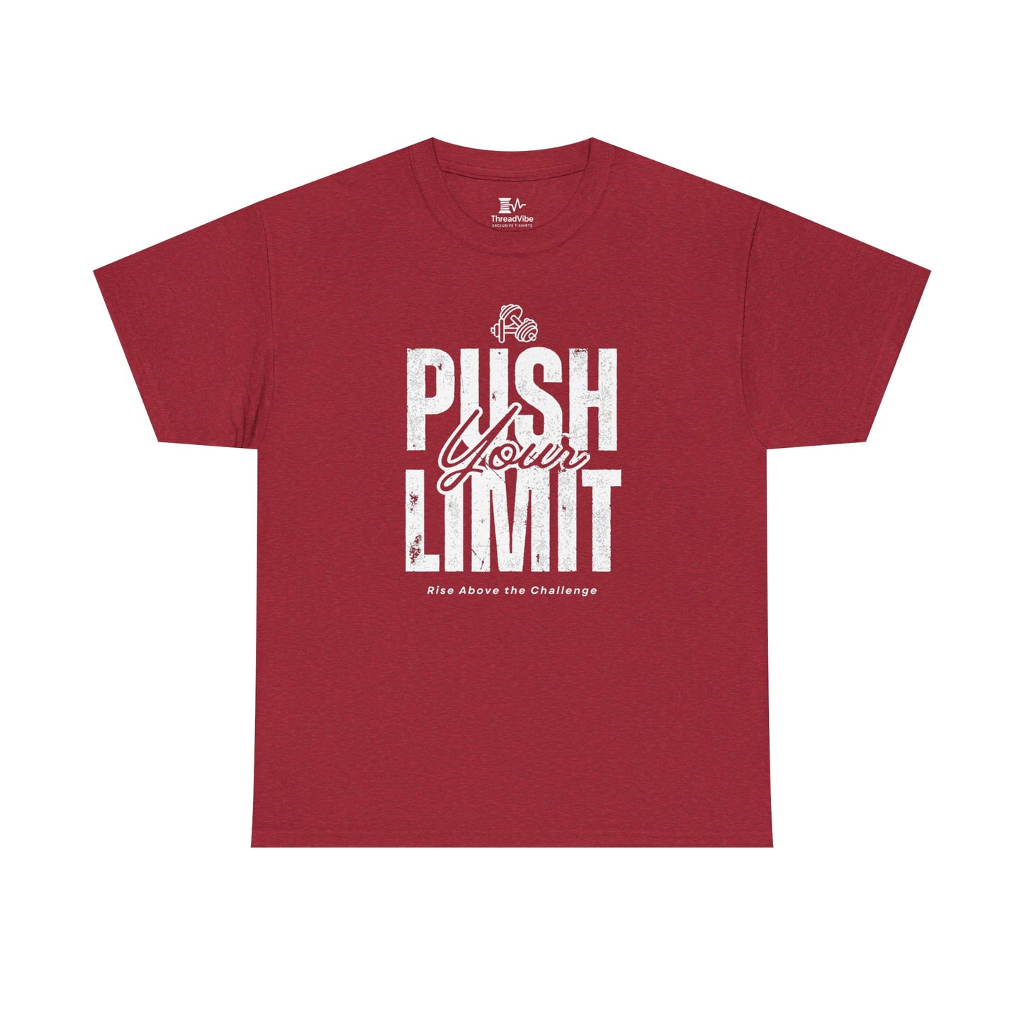 Motivational Tee - Push Your Limits - Wht