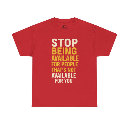 Stop Being Available Design