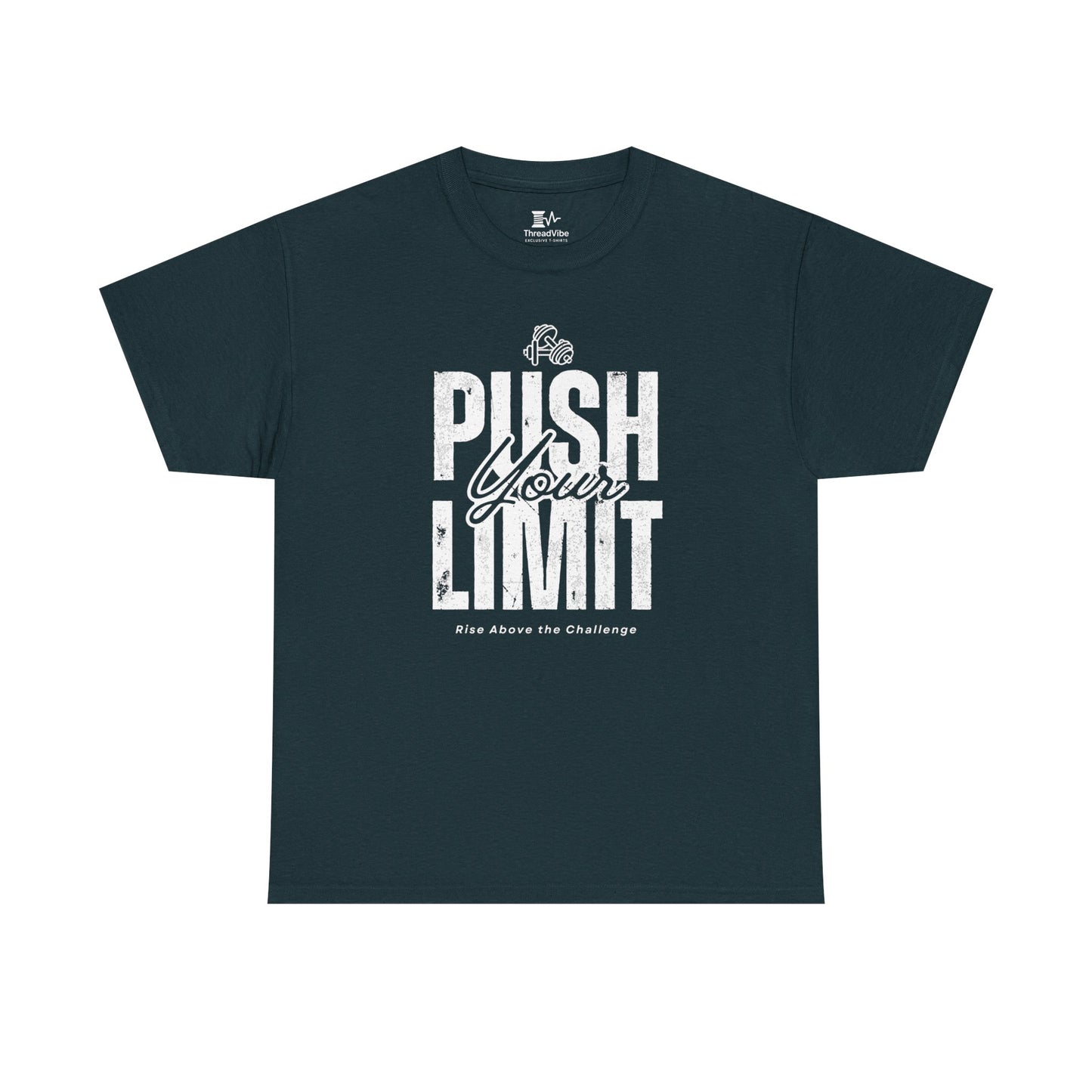 Motivational Tee - Push Your Limits - Wht