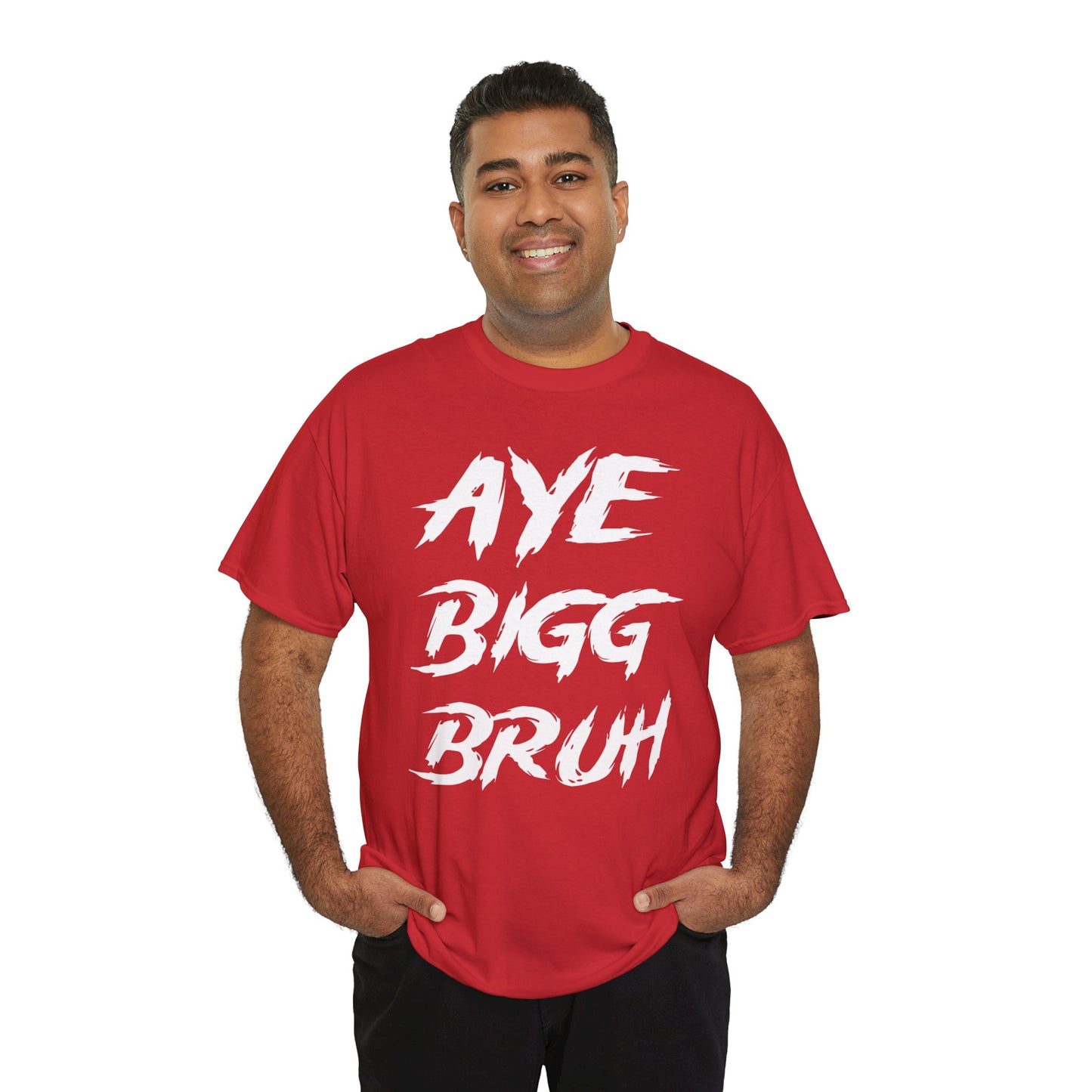 Aye Bigg Bruh Tee White