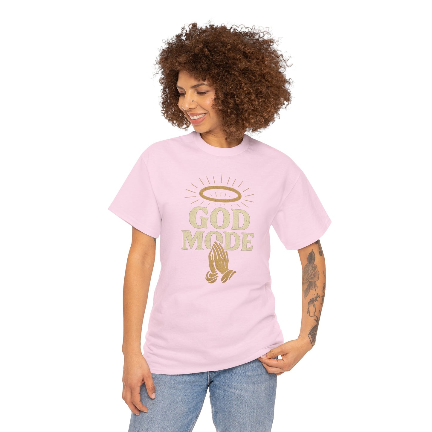 God Mode Design 1 Unisex Tee Light Colors