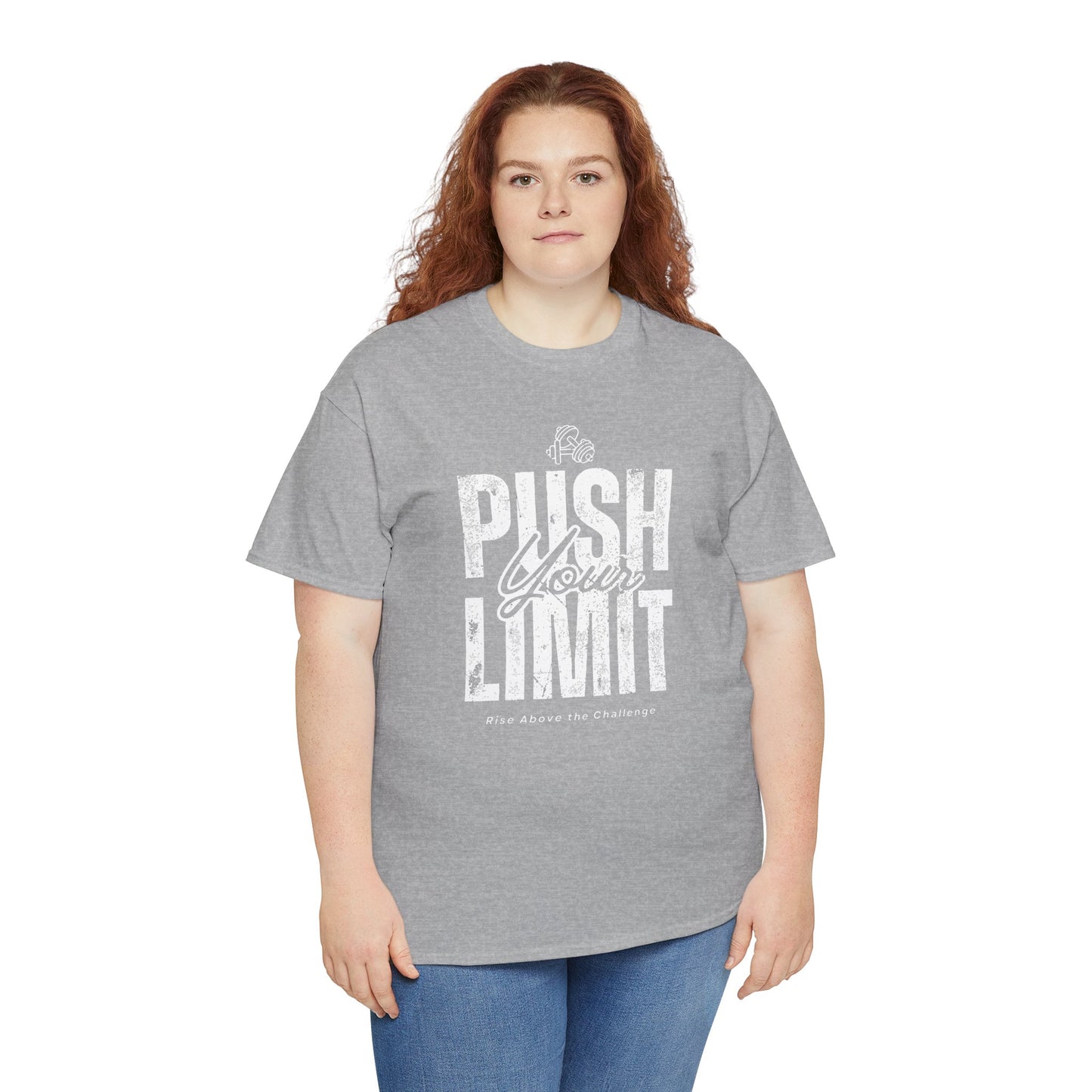 Motivational Tee - Push Your Limits - Wht