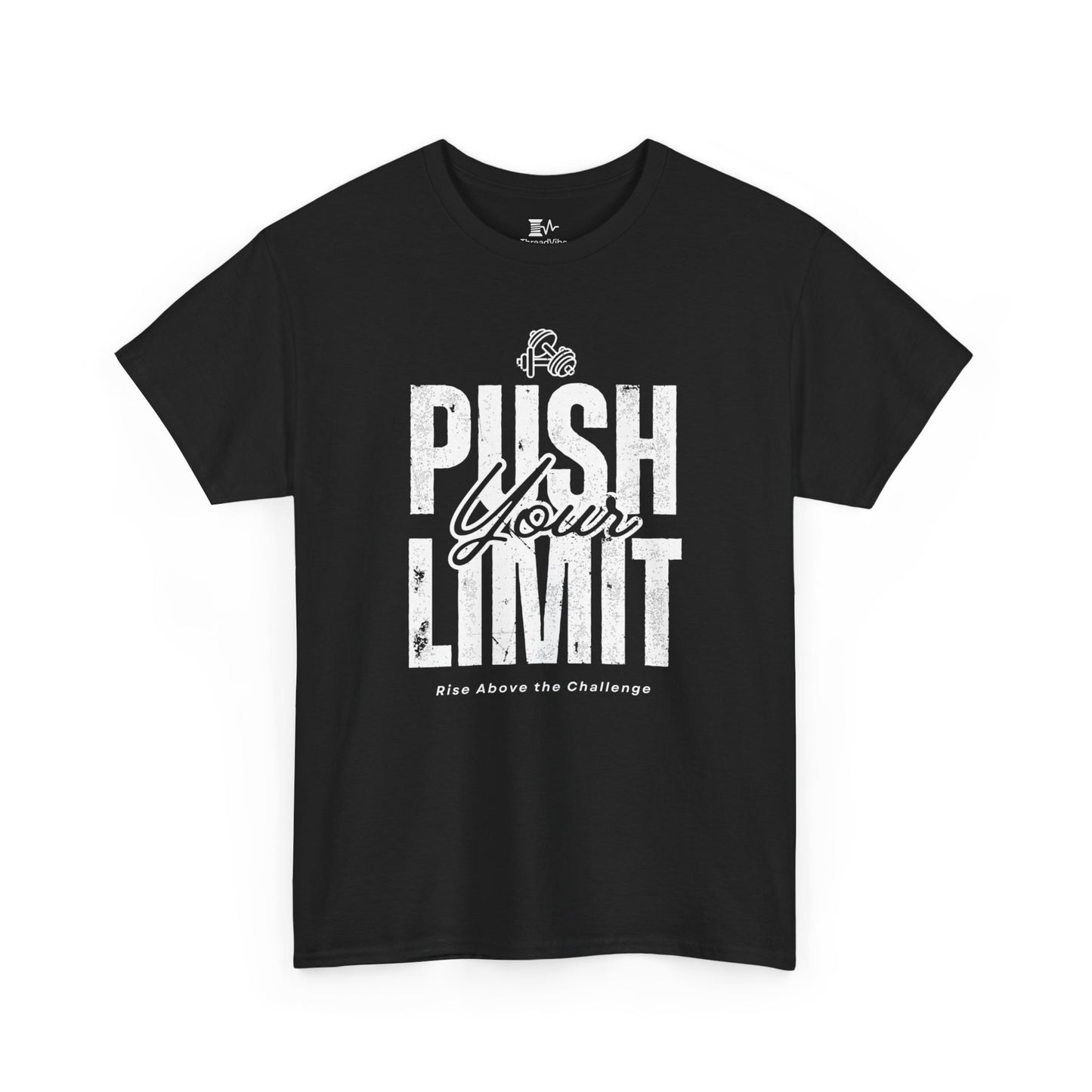 Motivational Tee - Push Your Limits - Wht