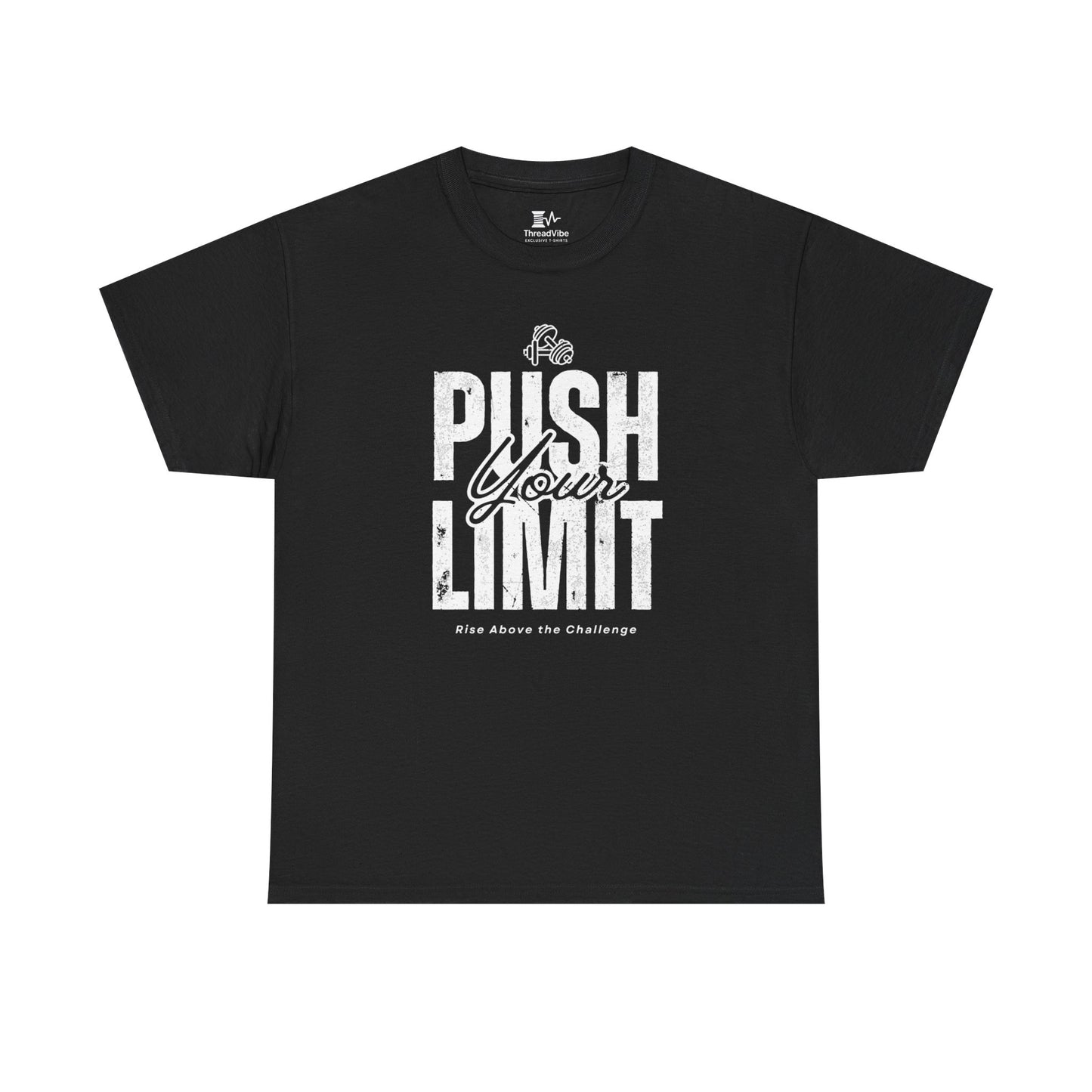 Motivational Tee - Push Your Limits - Wht