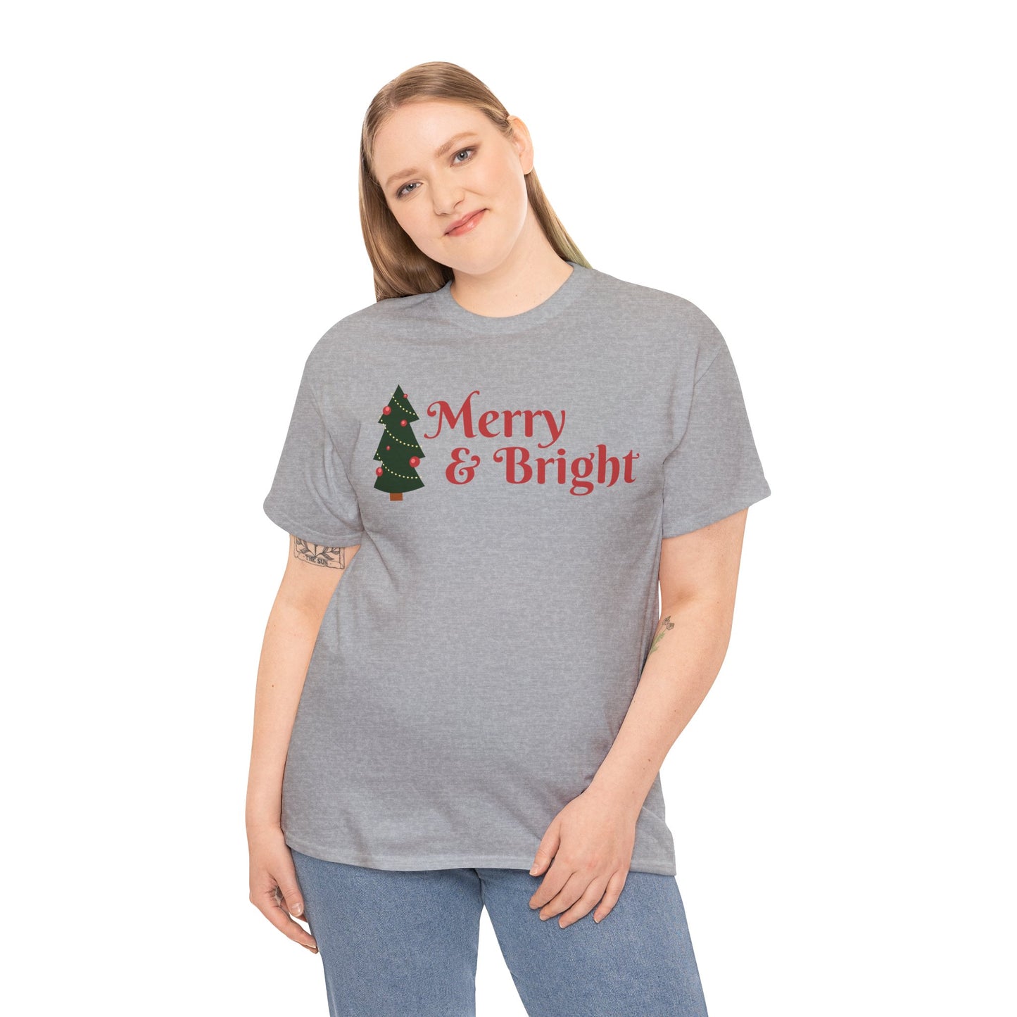 Christmas Unisex Tee - Merry and Bright Holiday Shirt