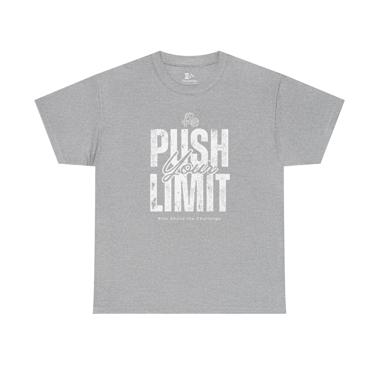 Motivational Tee - Push Your Limits - Wht
