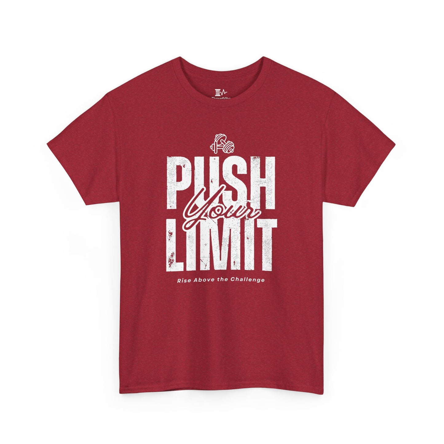 Motivational Tee - Push Your Limits - Wht